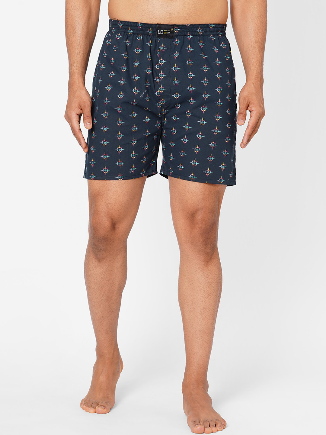 

LBEE Men Navy Blue Boxer Shorts