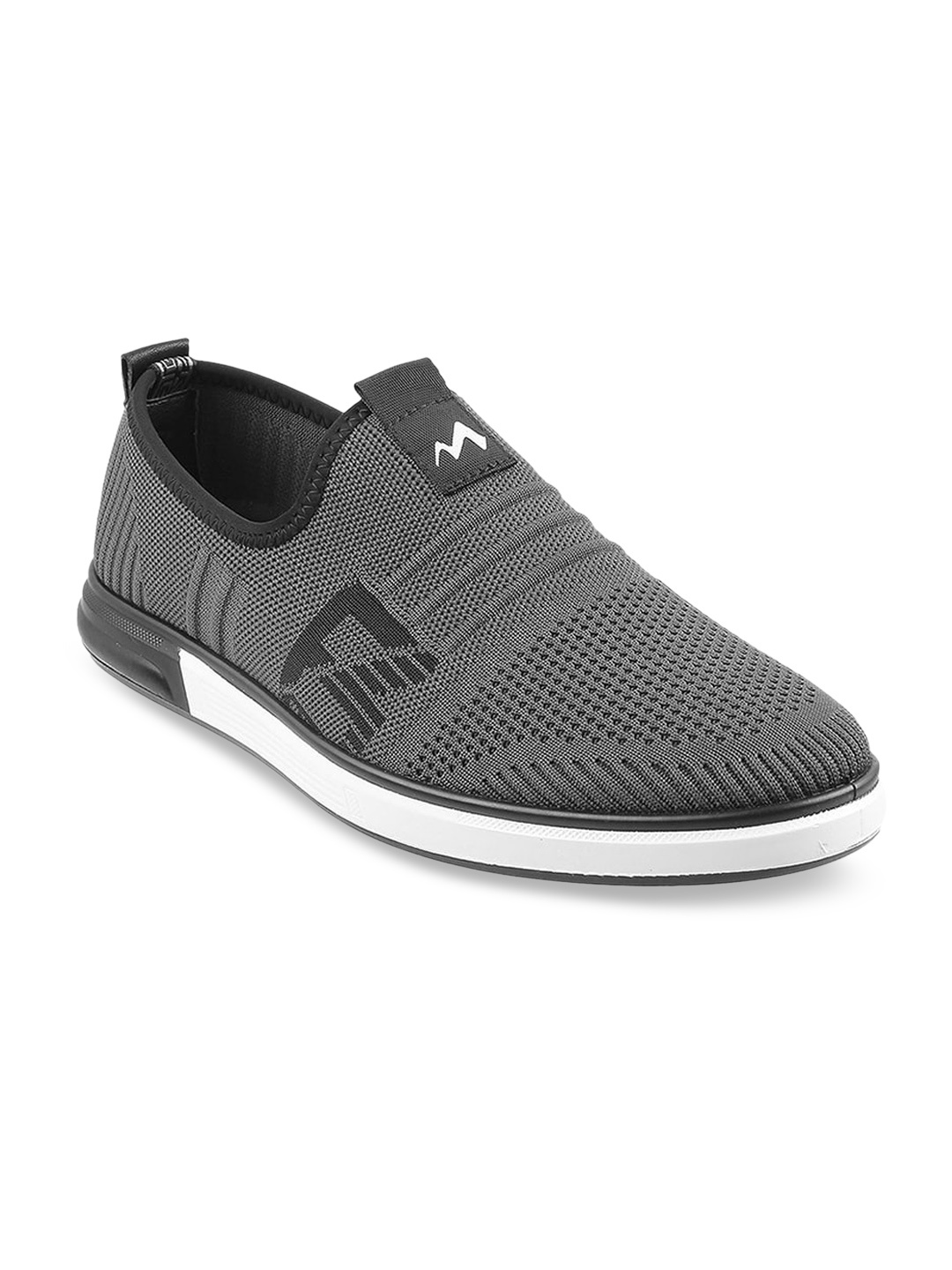

Metro Men Grey Woven Design Slip On Sneakers