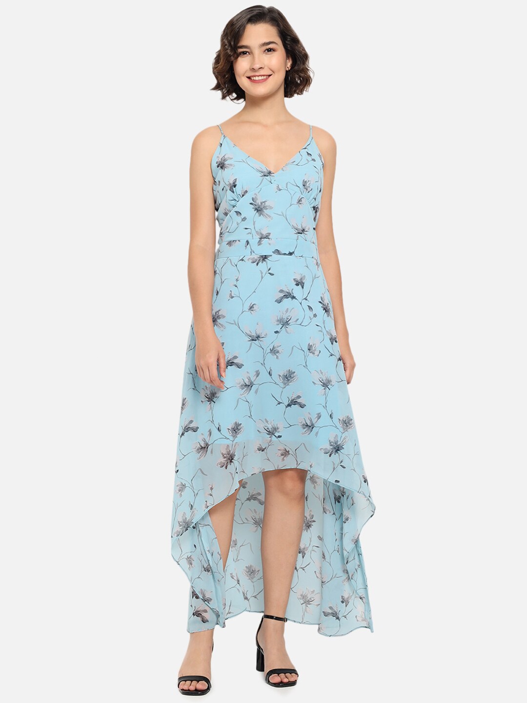 

Kannan Blue Floral Georgette Maxi Dress