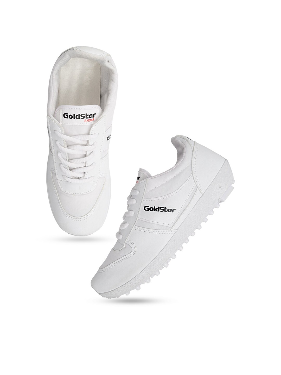 

Goldstar Men White Running Shoes