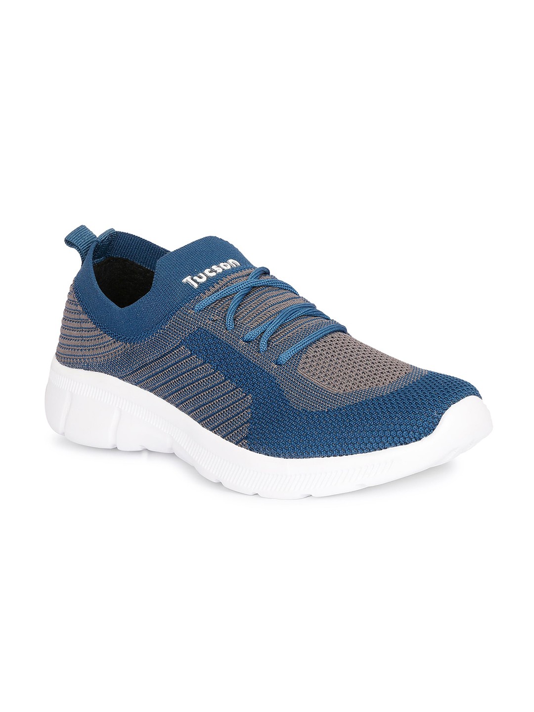 

Tucson Men Blue Woven Design Sneakers