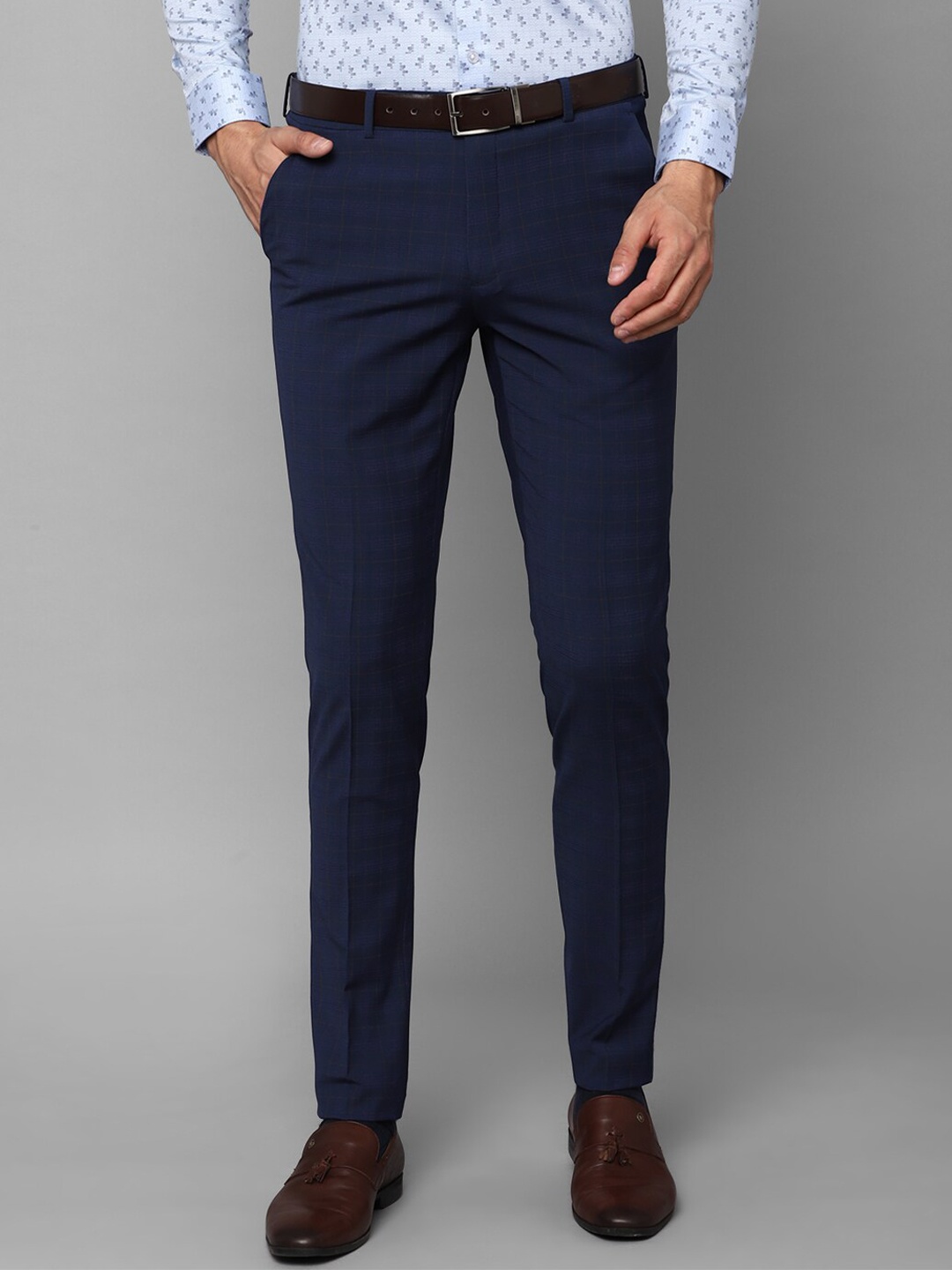 

Louis Philippe Men Navy Blue Trousers