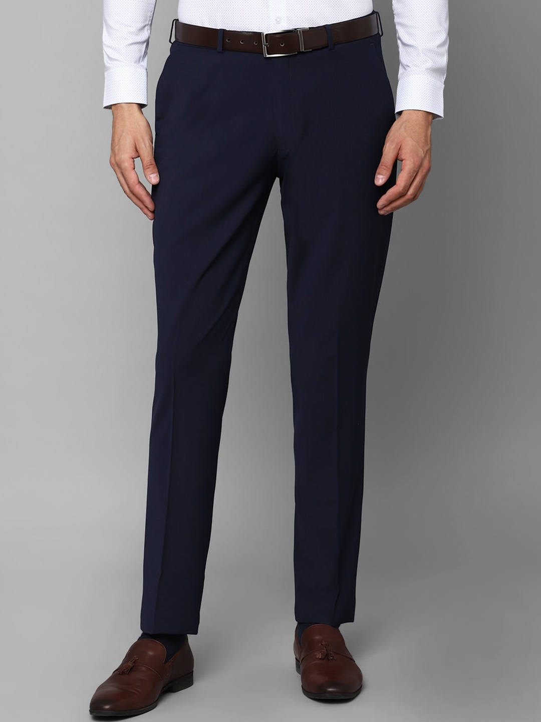 

Louis Philippe Men Navy Blue Formal Trousers