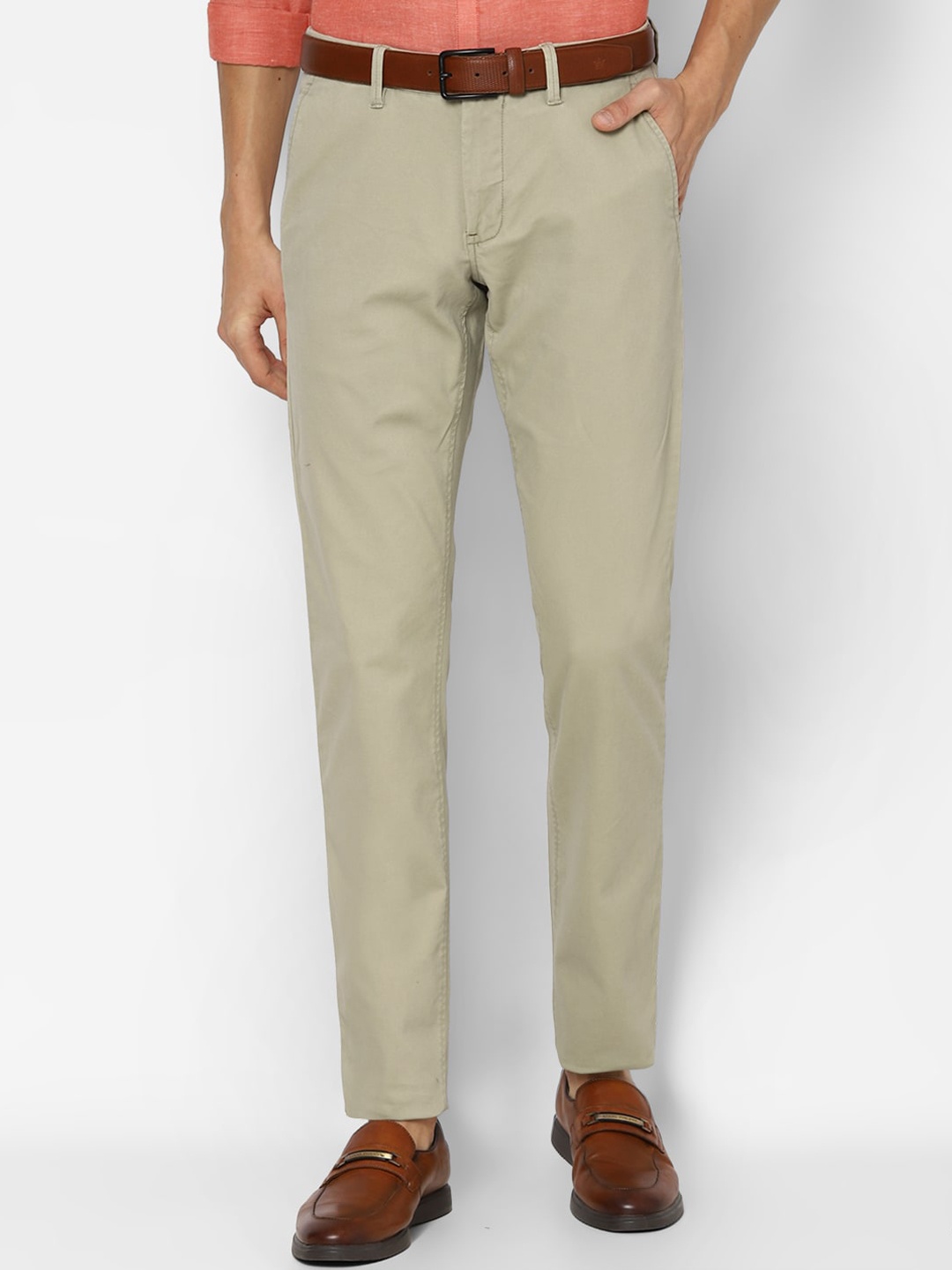 

Louis Philippe Sport Men Beige Slim Fit Trousers