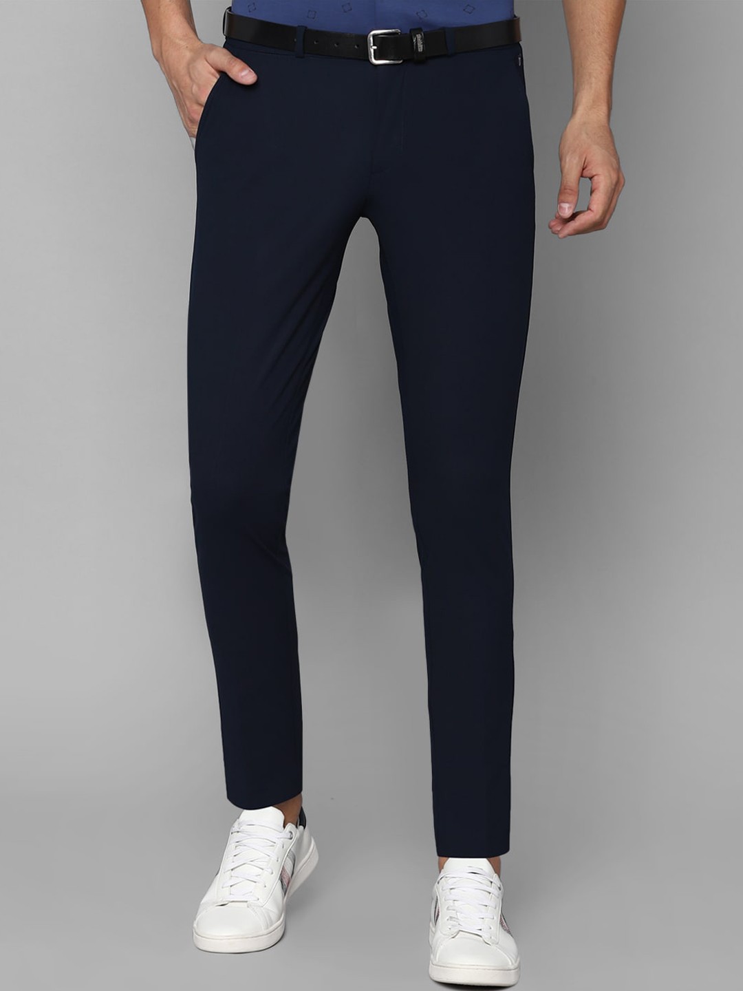 

Louis Philippe Sport Men Navy Blue Slim Fit Trousers