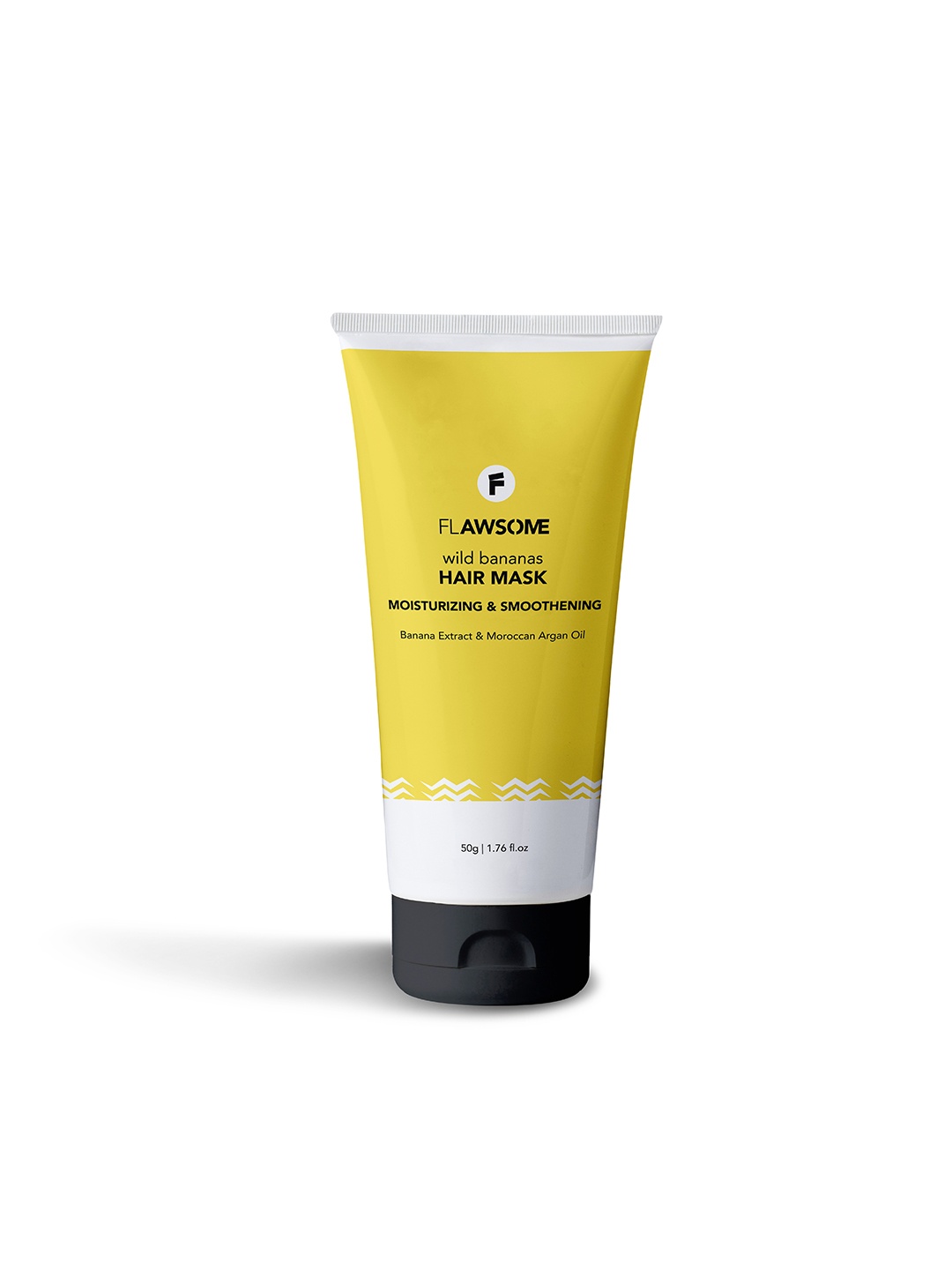 

Flawsome Wild Bananas Moisturizing & Smoothening Hair Mask 50 g, Yellow