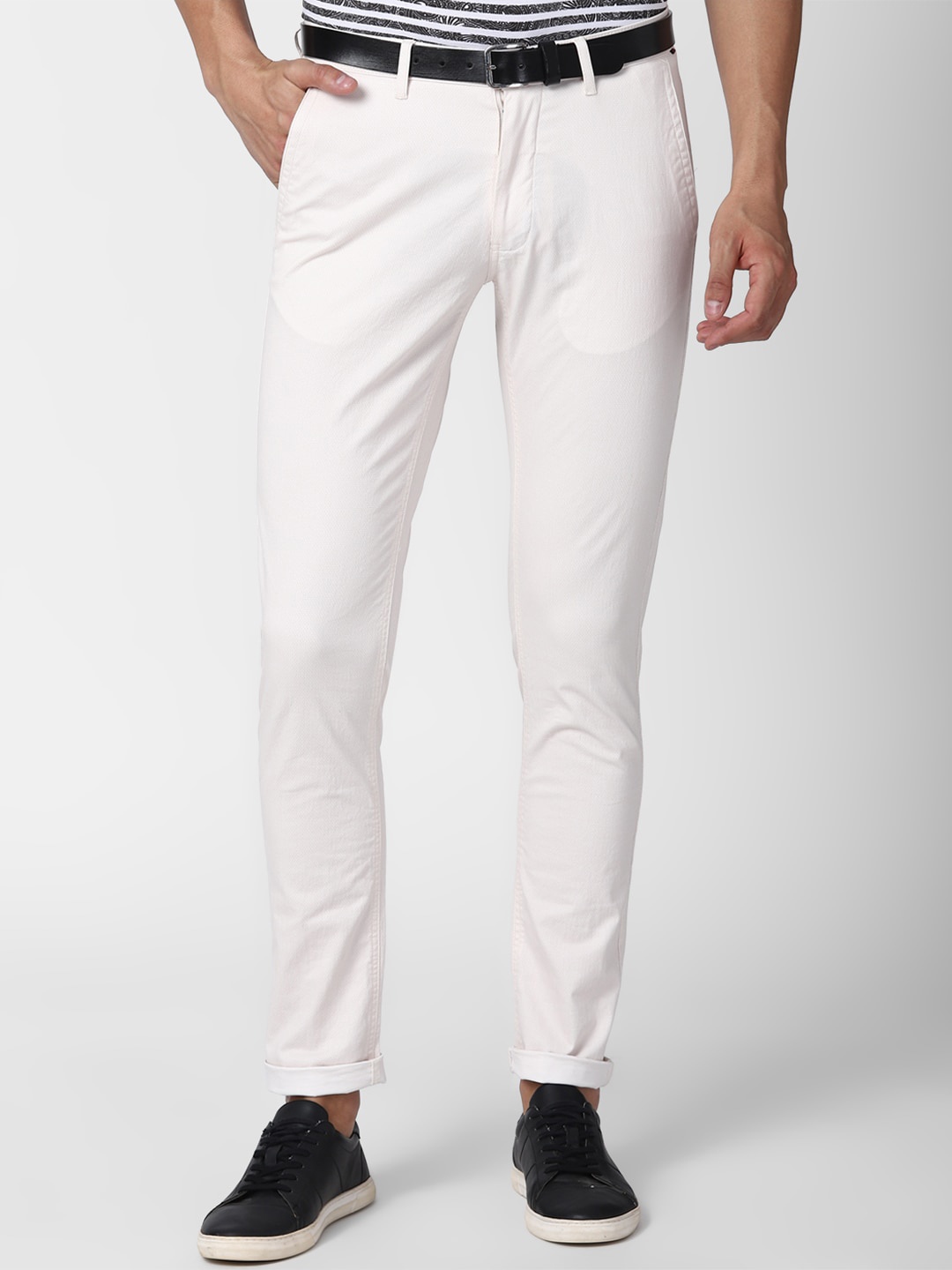 

Van Heusen Sport Men White Slim Fit Trousers