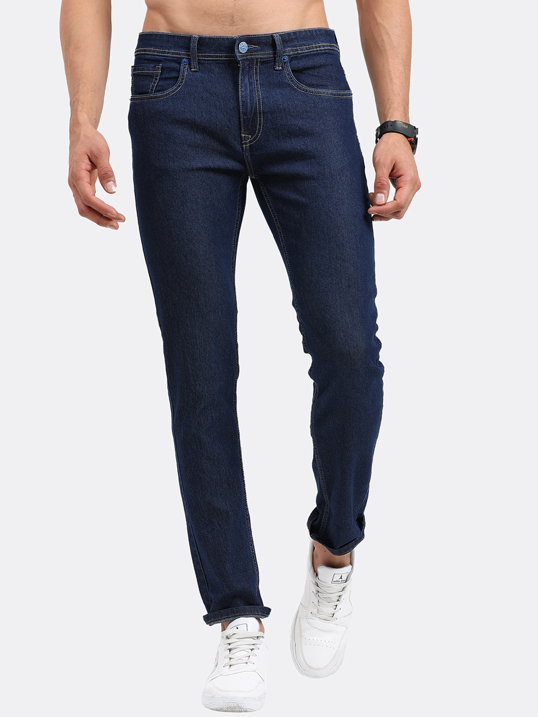 

Old Grey Men Blue Slim Fit Jeans