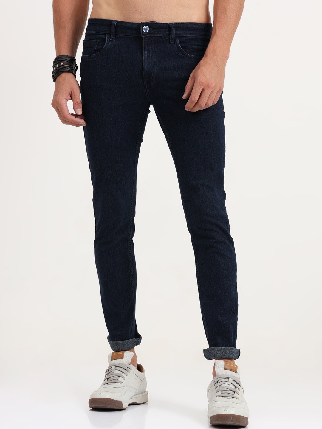 

Old Grey Men Slim Fit Stretchable Jeans, Blue