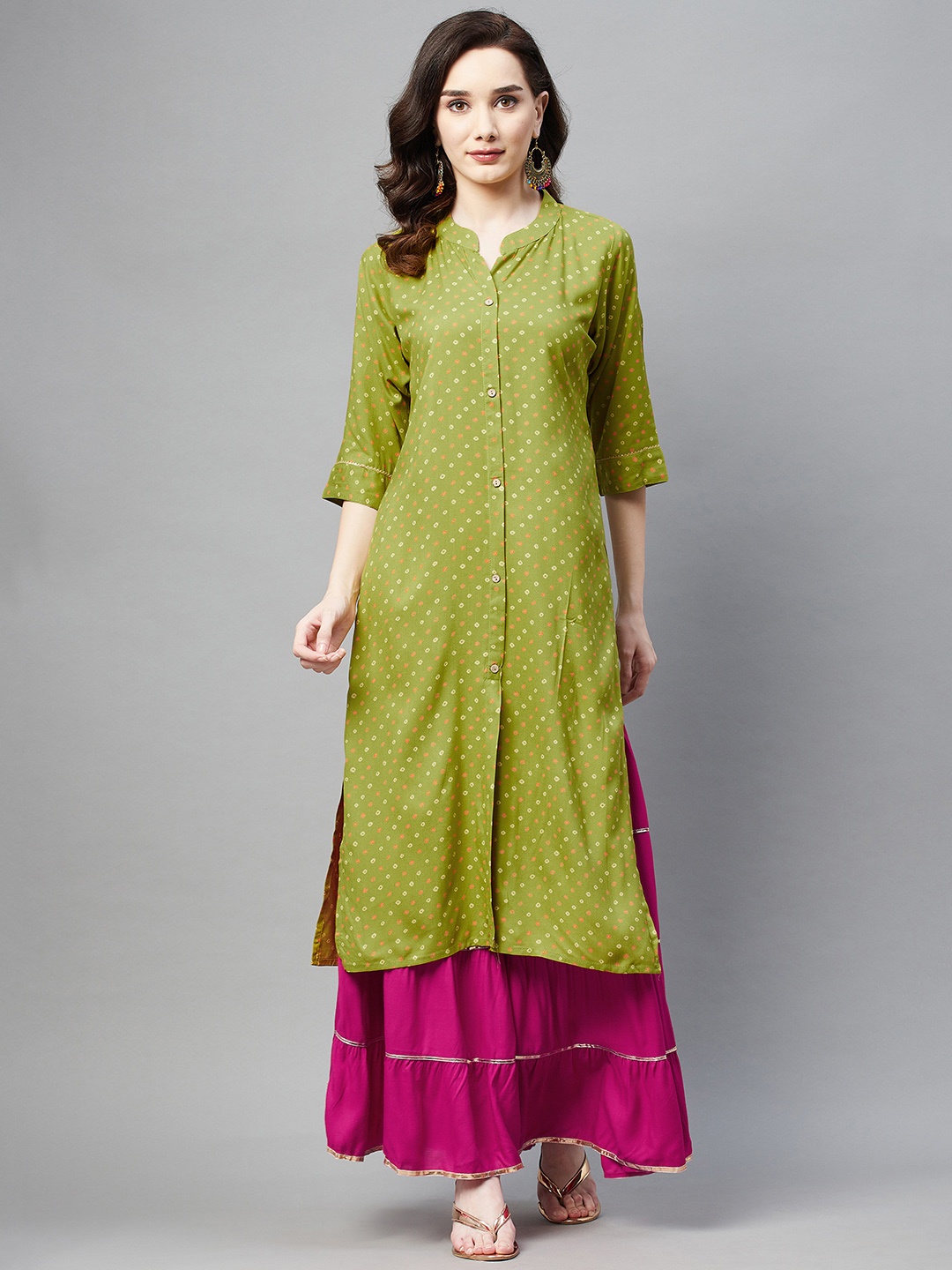

Aarika Women Green Printed Kurta