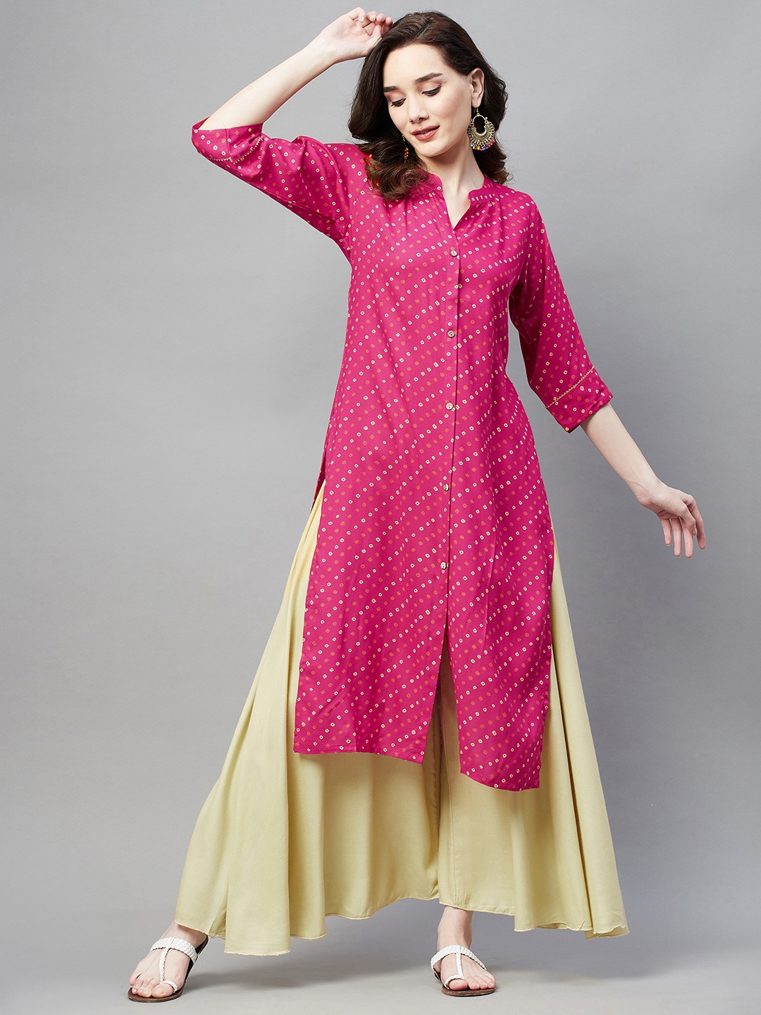 

Aarika Women Pink Printed Kurta