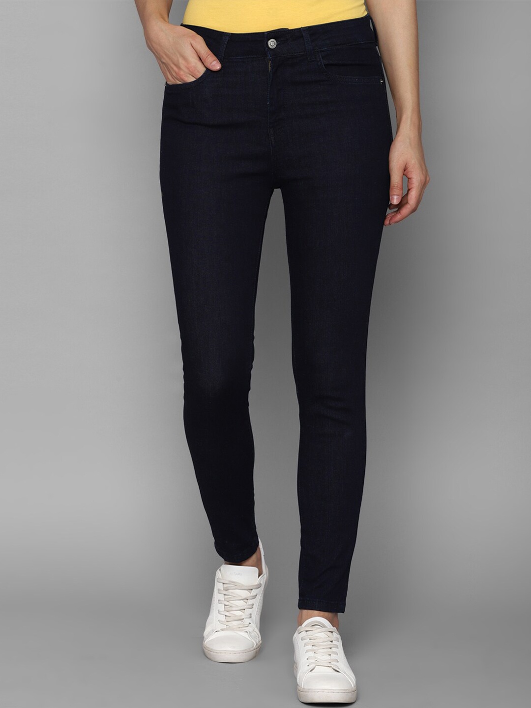 

Allen Solly Woman Women Navy Blue Skinny Fit Jeans