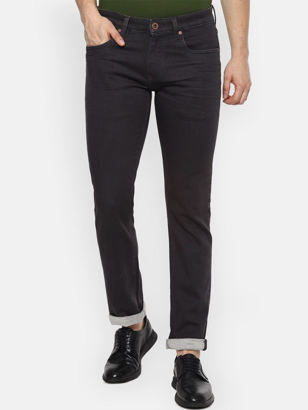 

Louis Philippe Jeans Men Grey Slim Fit Jeans