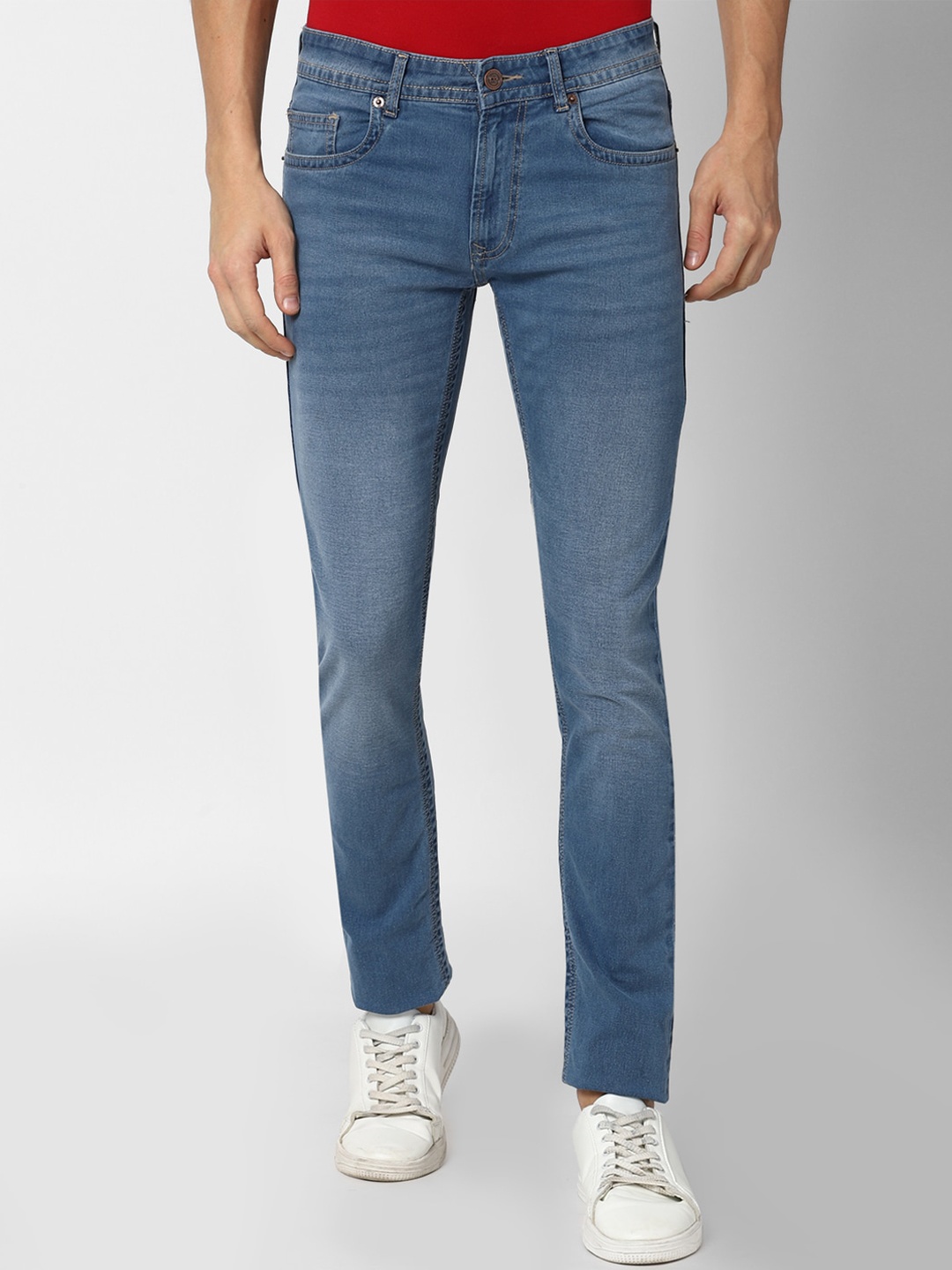 

Peter England Casuals Men Blue Skinny Fit Heavy Fade Jeans