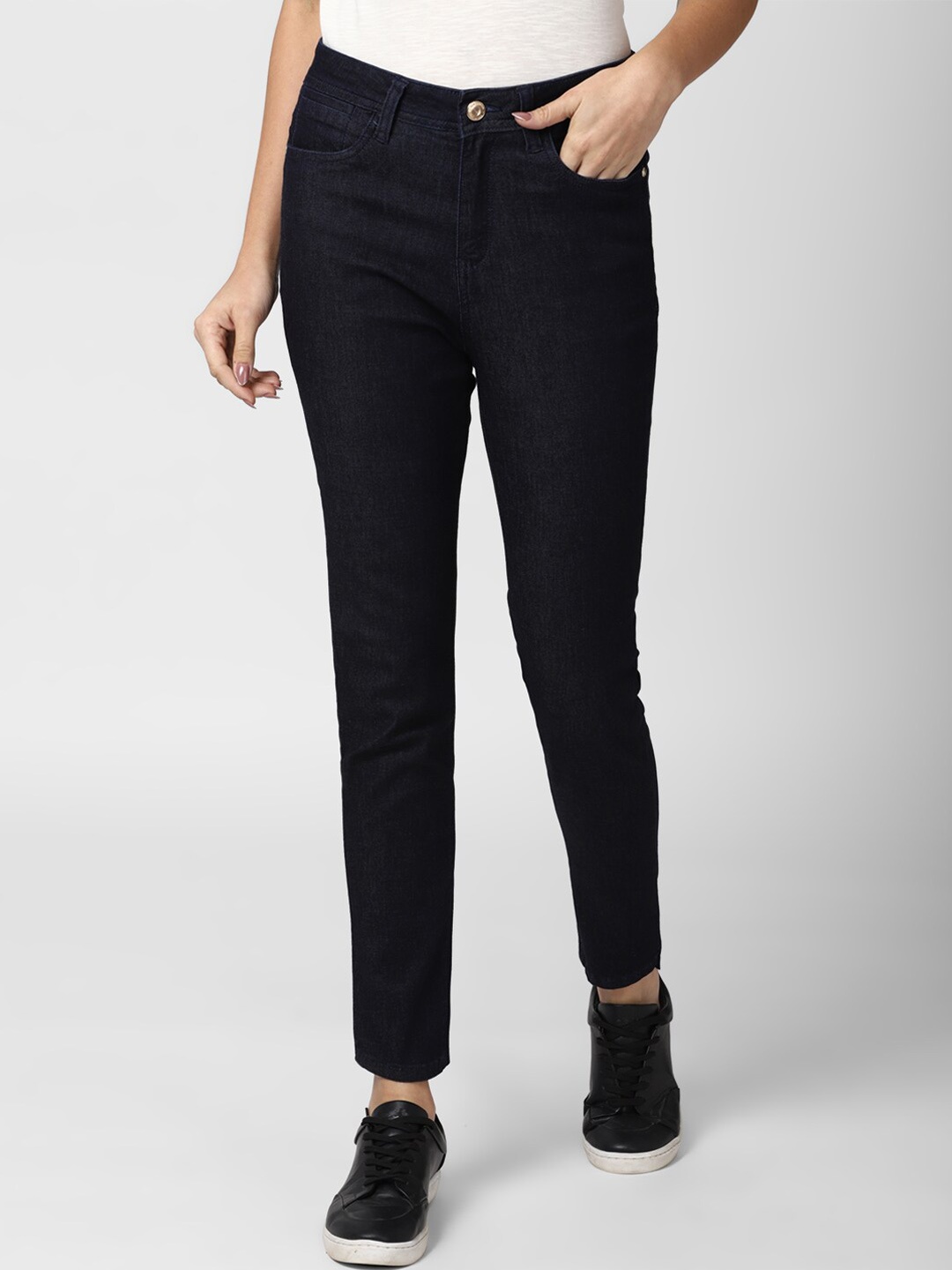 

Van Heusen Woman Women Black Skinny Fit Pure Cotton Jeans