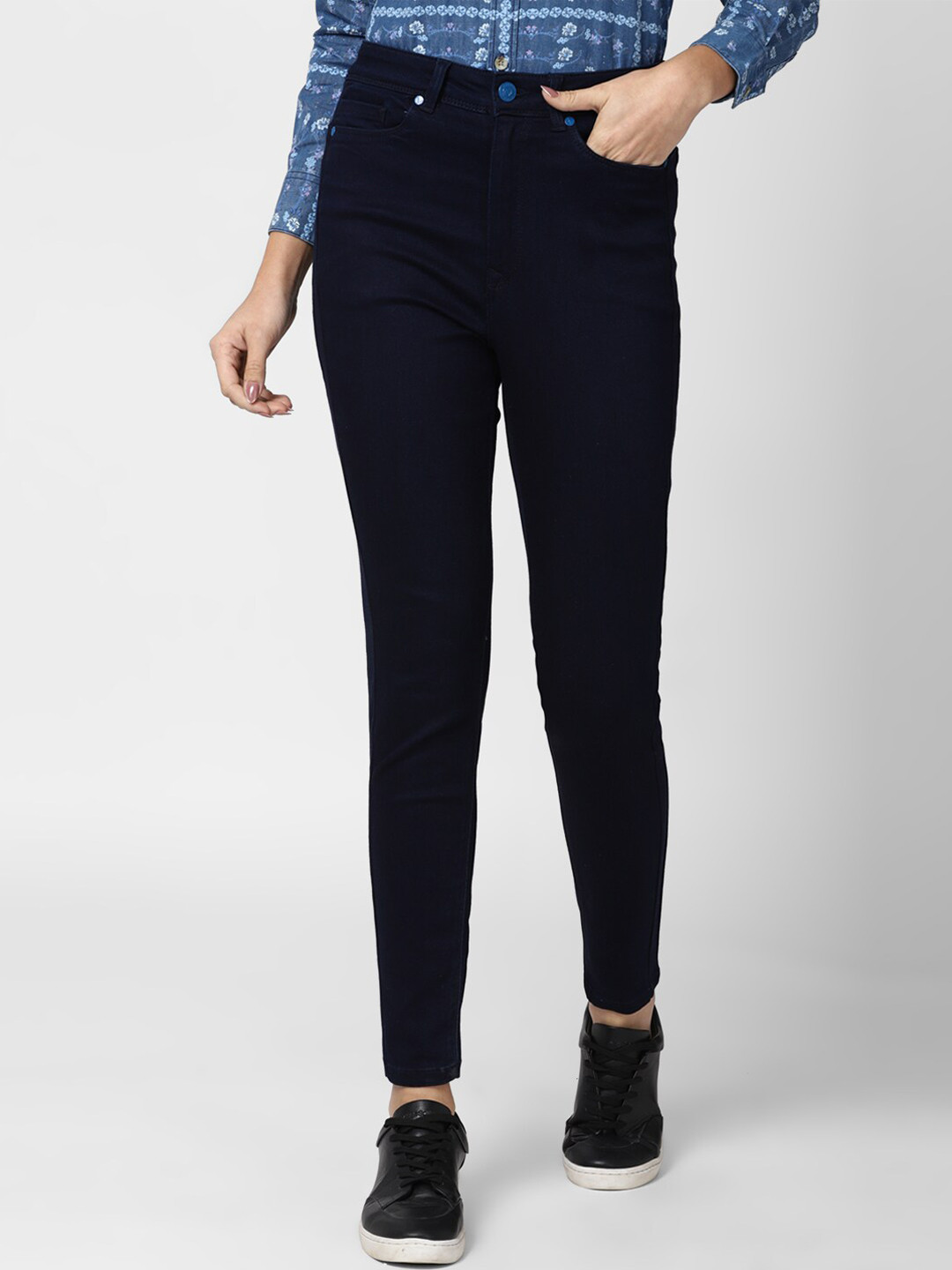

Van Heusen Woman Women Navy Blue Slim Fit Jeans