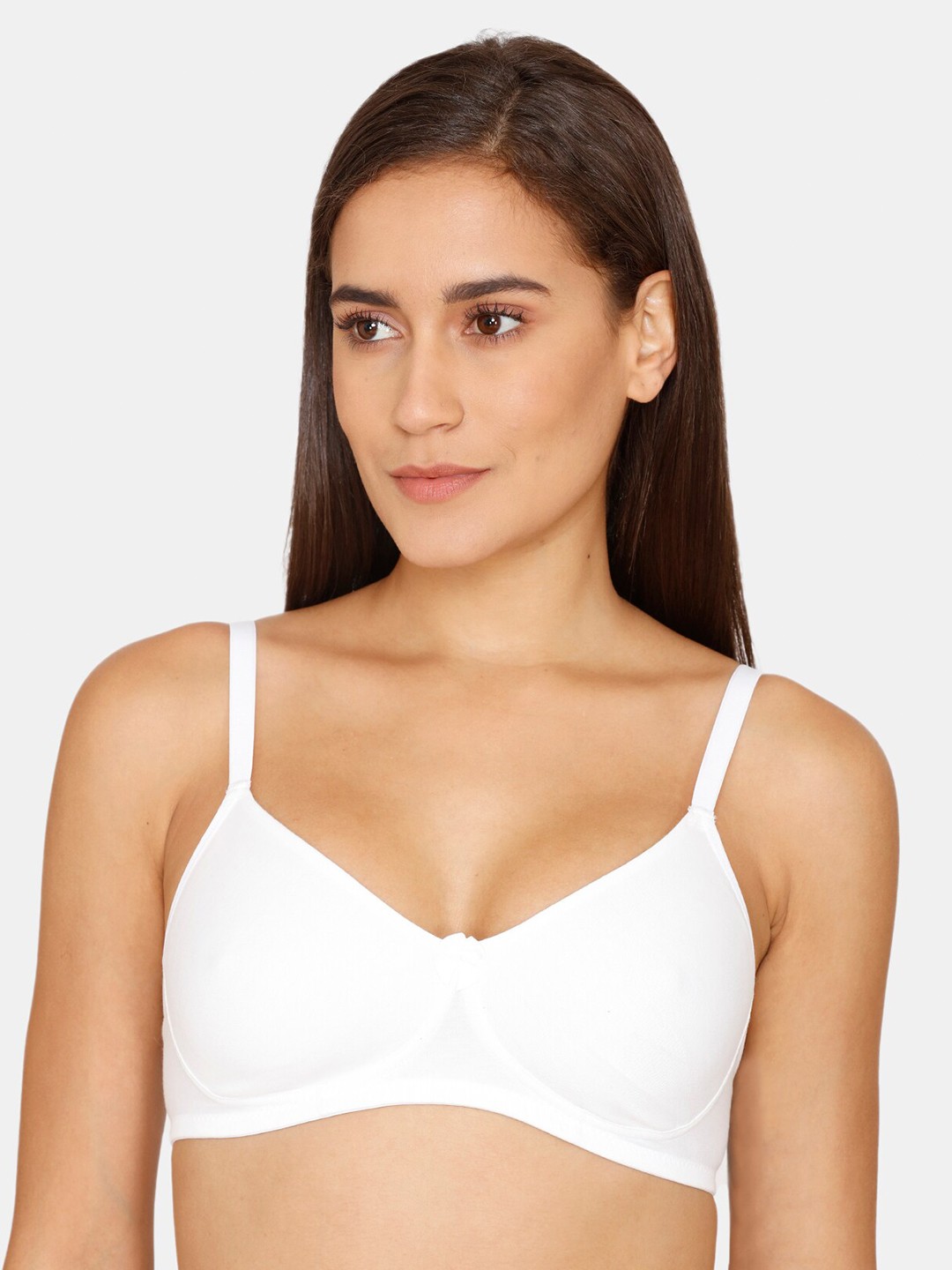 

Zivame White Non Padded Non-Wired Bra