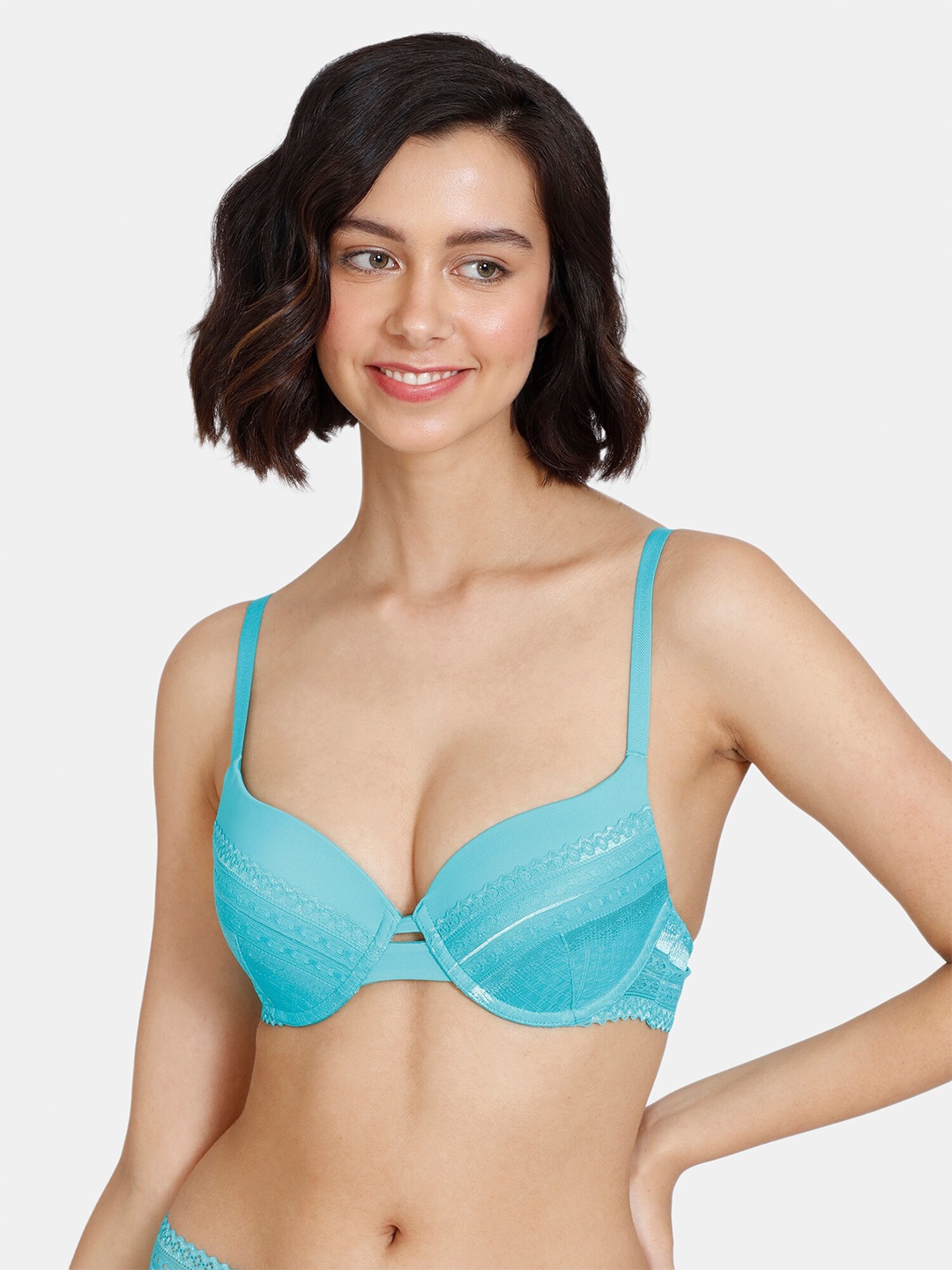 

Zivame Blue Bra Underwired Lightly Padded