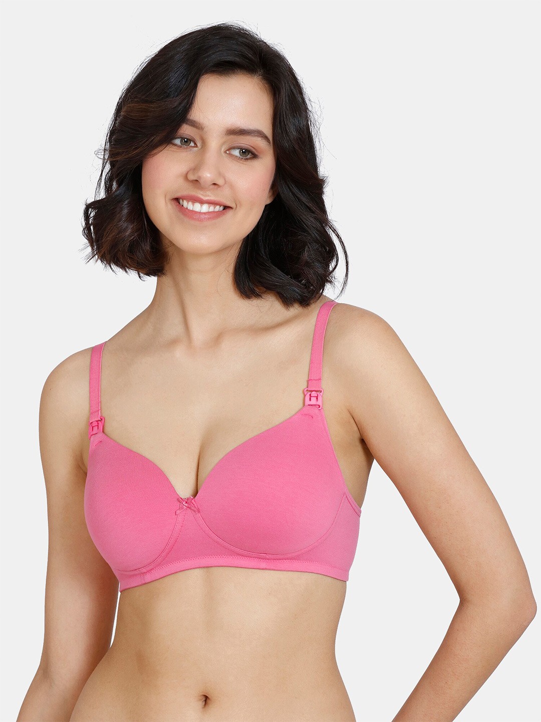 

Zivame Pink Non-Wired Bra