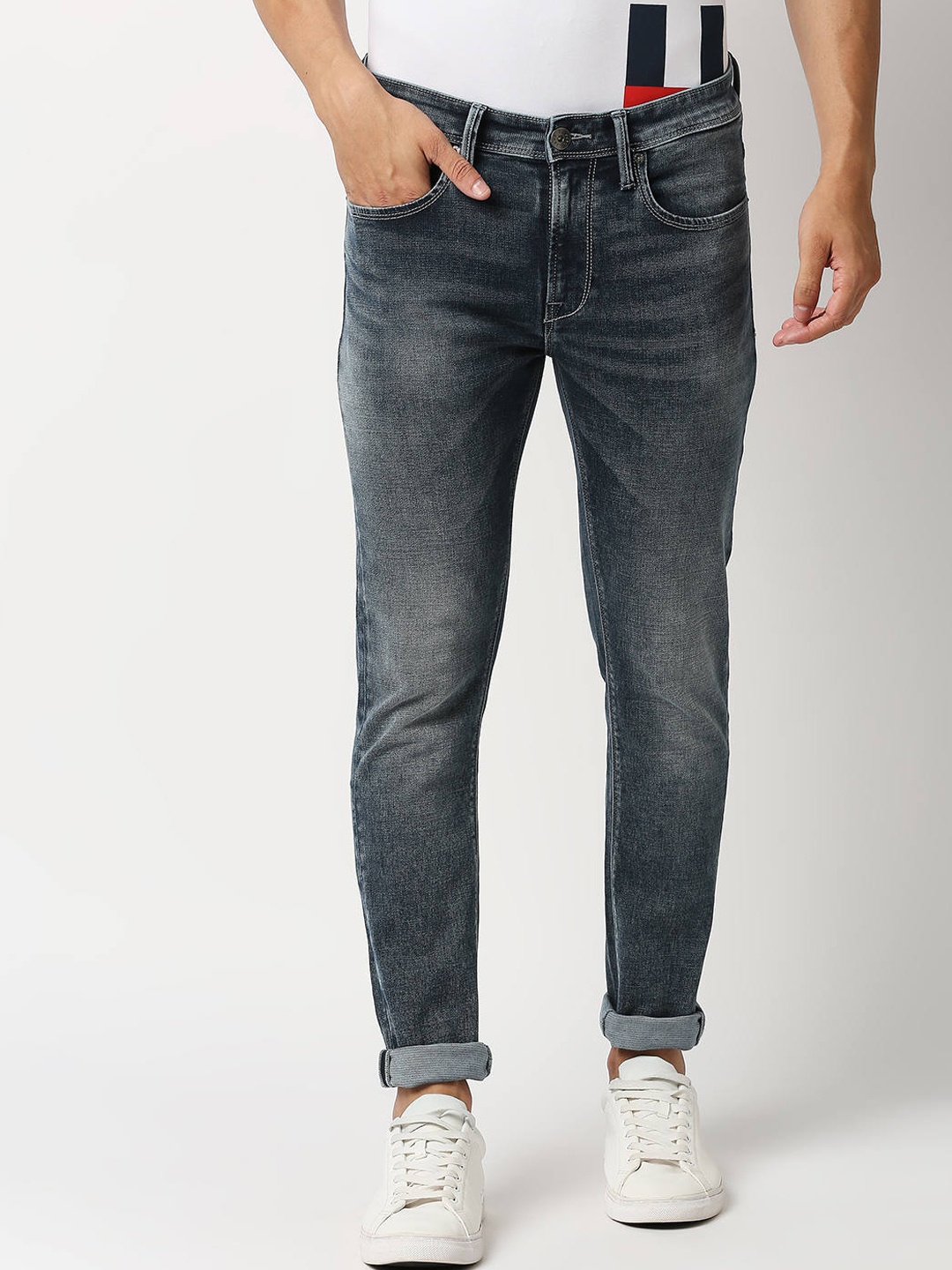 

Pepe Jeans Men Skinny Fit Heavy Fade Jeans, Blue