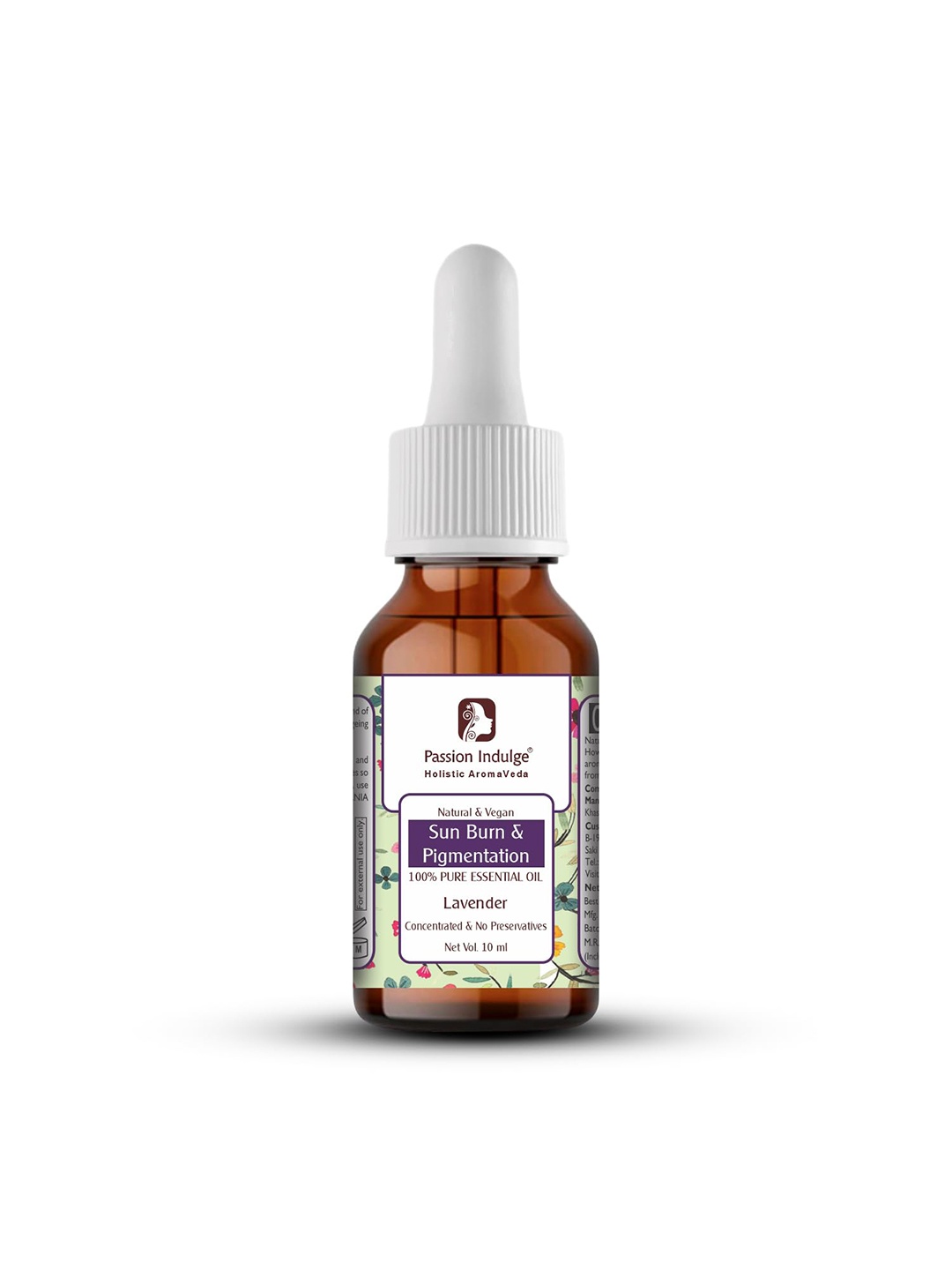 

Passion Indulge Lavender Essential Oil for Sunburn & Pigmentation - 10 ml, Green