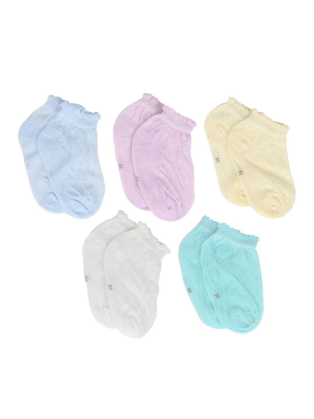

iSWEVEN Infants Pack Of 5 Assorted Above Ankle-Length Socks