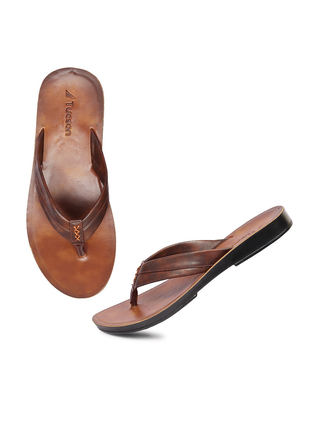 

Tucson Men Brown Solid Rubber Slip-On