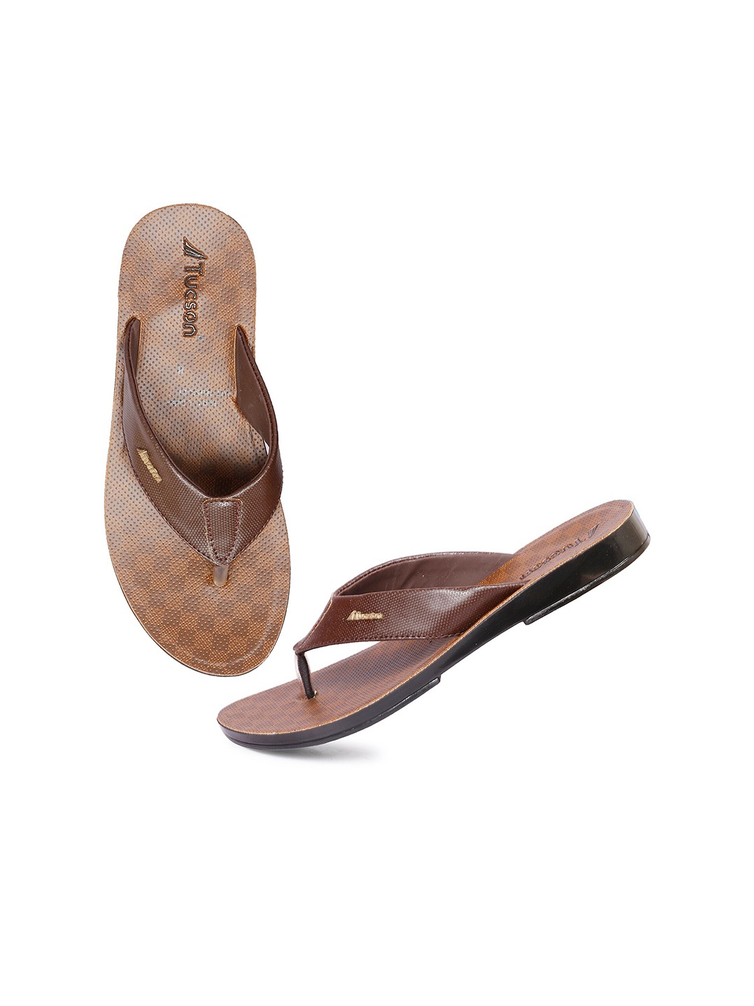 

Tucson Men Brown Rubber Thong Flip-Flop
