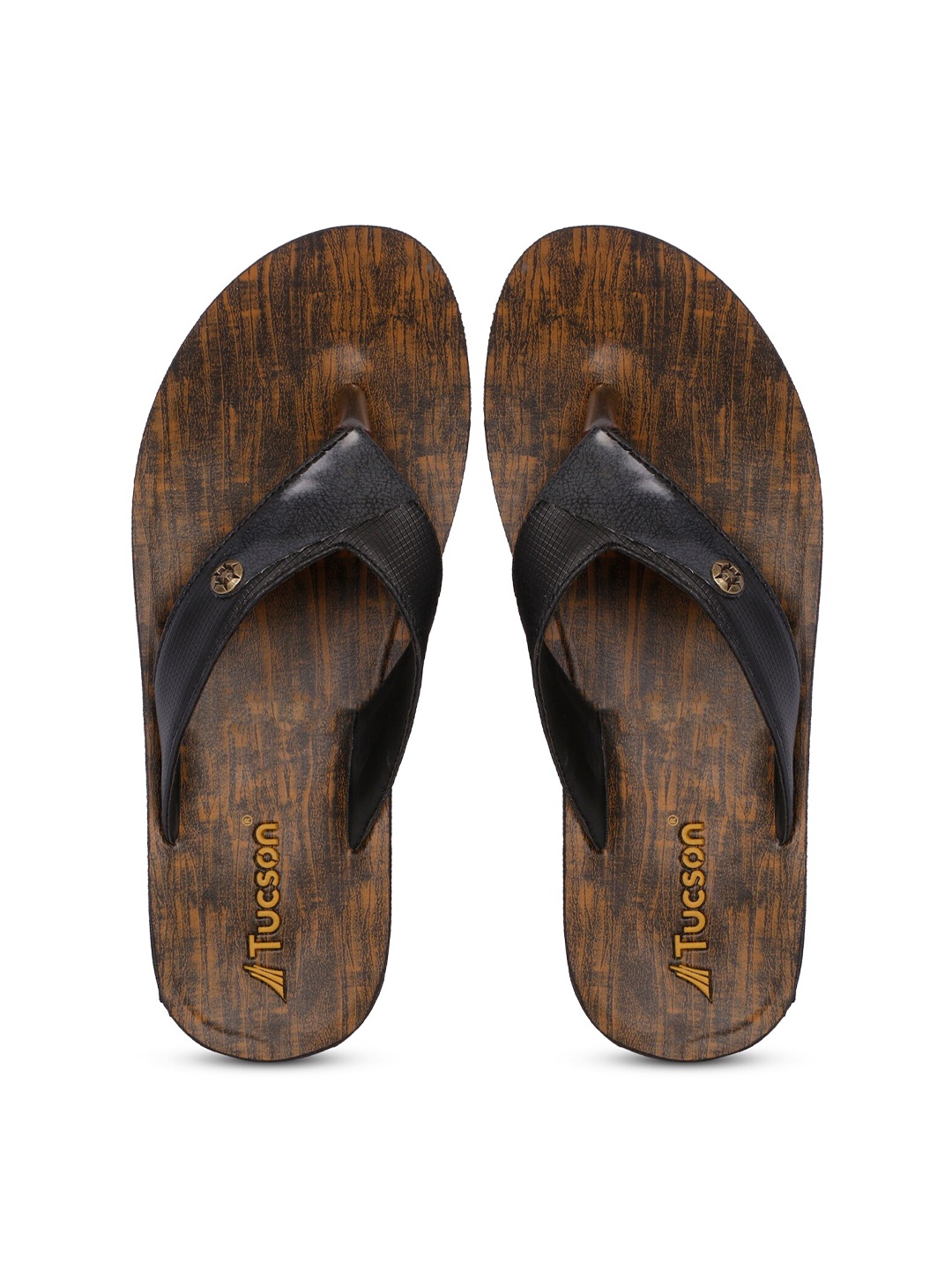 

Tucson Men Black Rubber Thong Flip-Flops