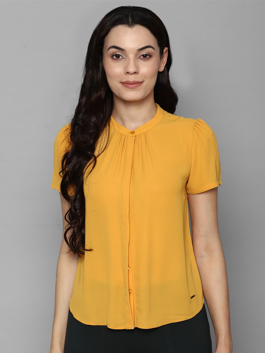 

Allen Solly Woman Yellow Regular Top