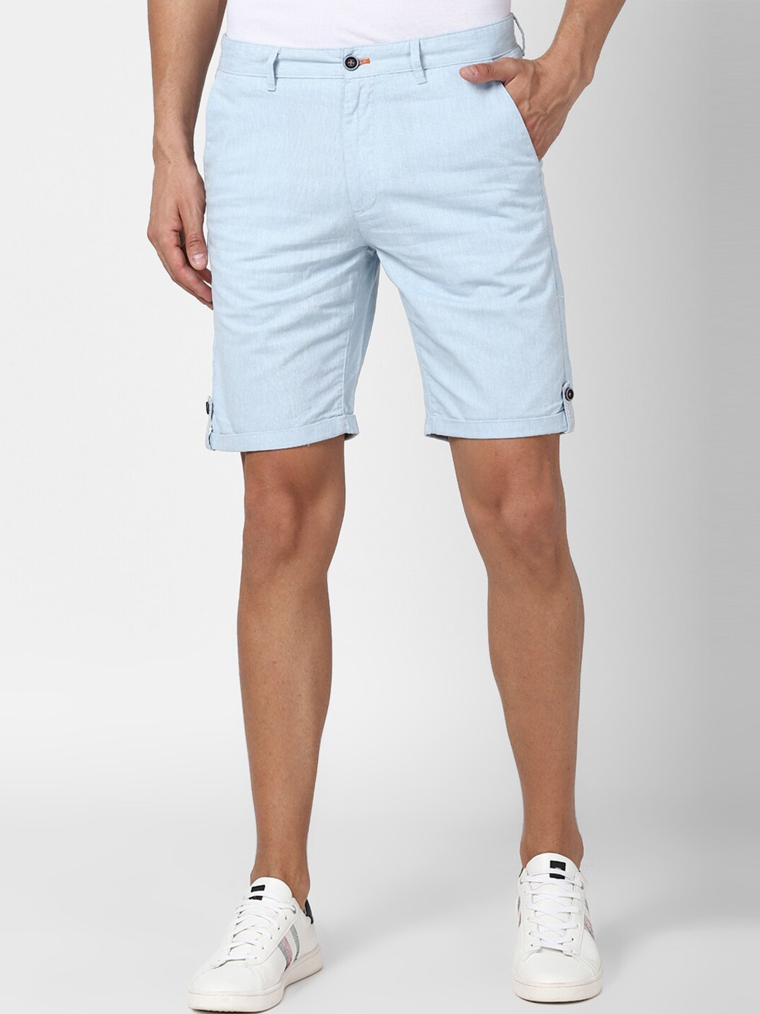 

Peter England Casuals Men Blue Shorts