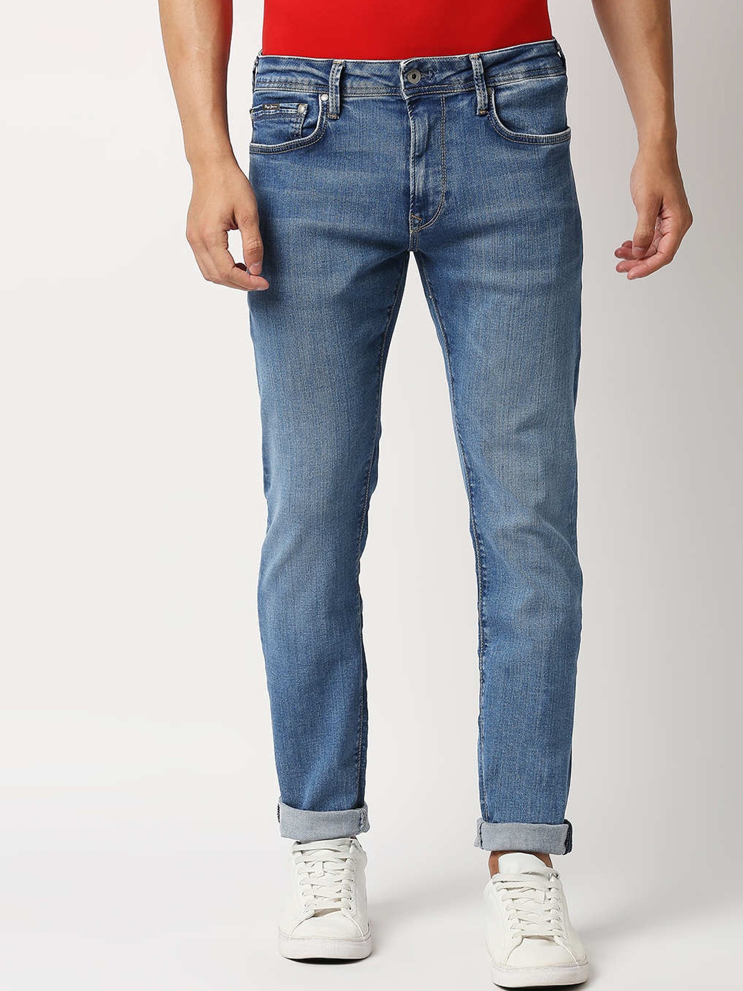 

Pepe Jeans Men Light Fade Jeans, Blue