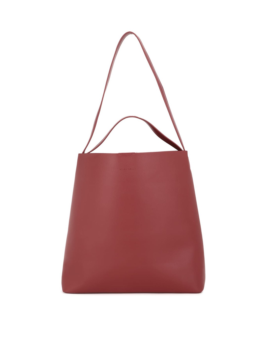

Allen Solly Maroon PU Bucket Handheld Bag