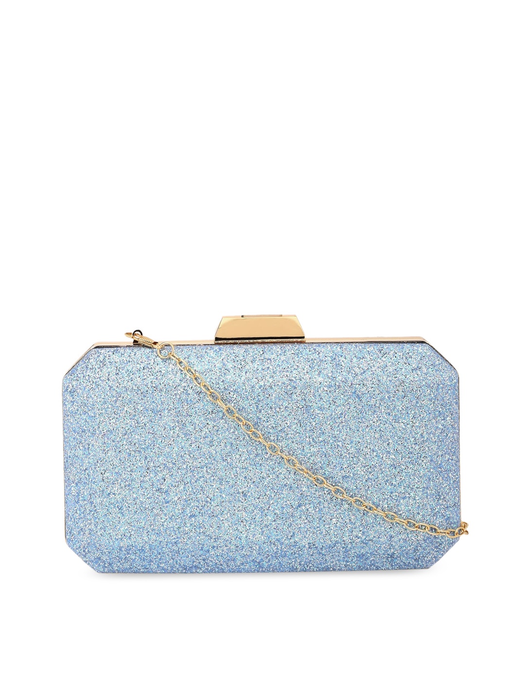 

Allen Solly Blue Textured PU Bucket Sling Bag