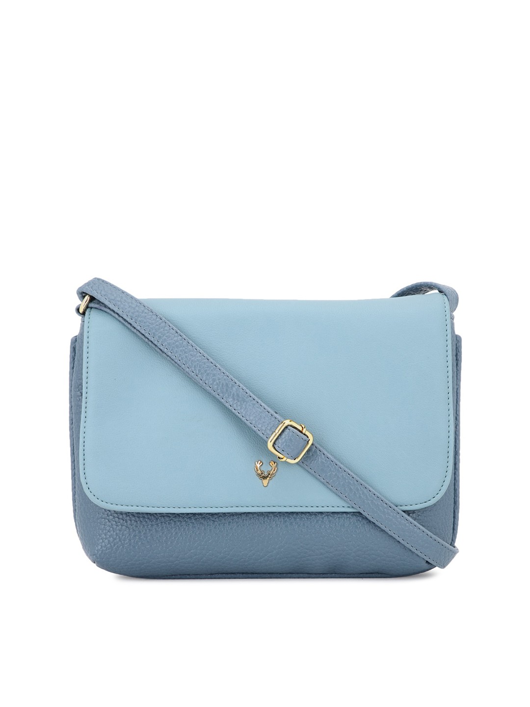 

Allen Solly Blue PU Structured Sling Bag