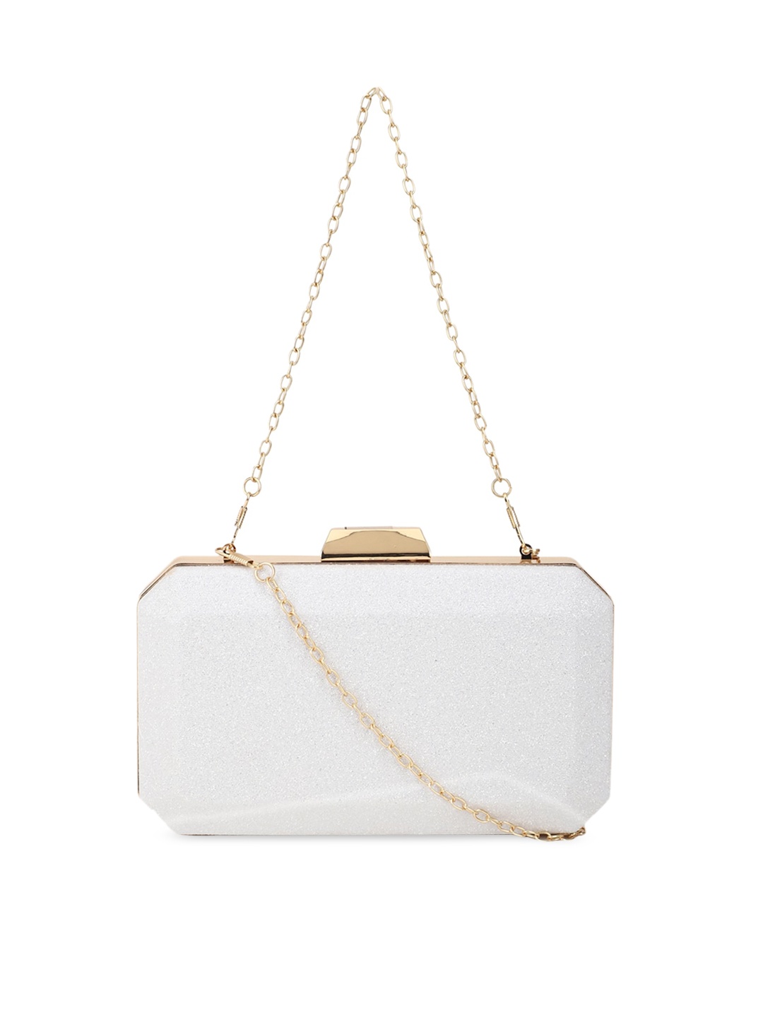 

Allen Solly White Structured Sling Bag with Bow Detail