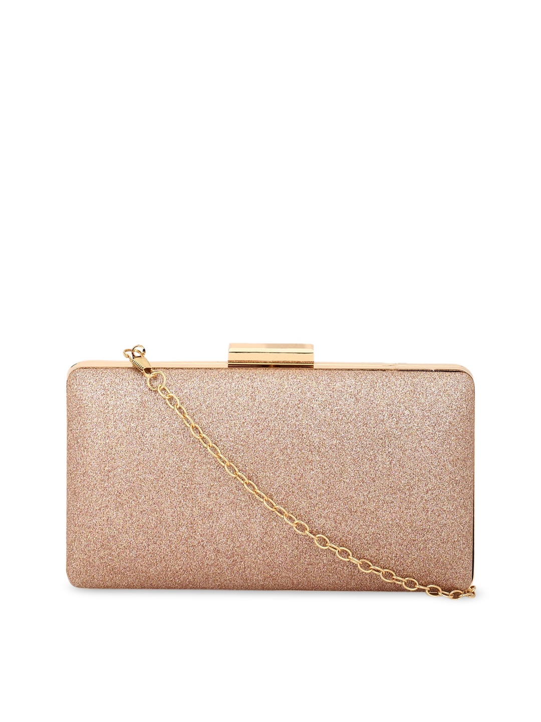 

Allen Solly Rose Gold Embellished PU Structured Shoulder Bag