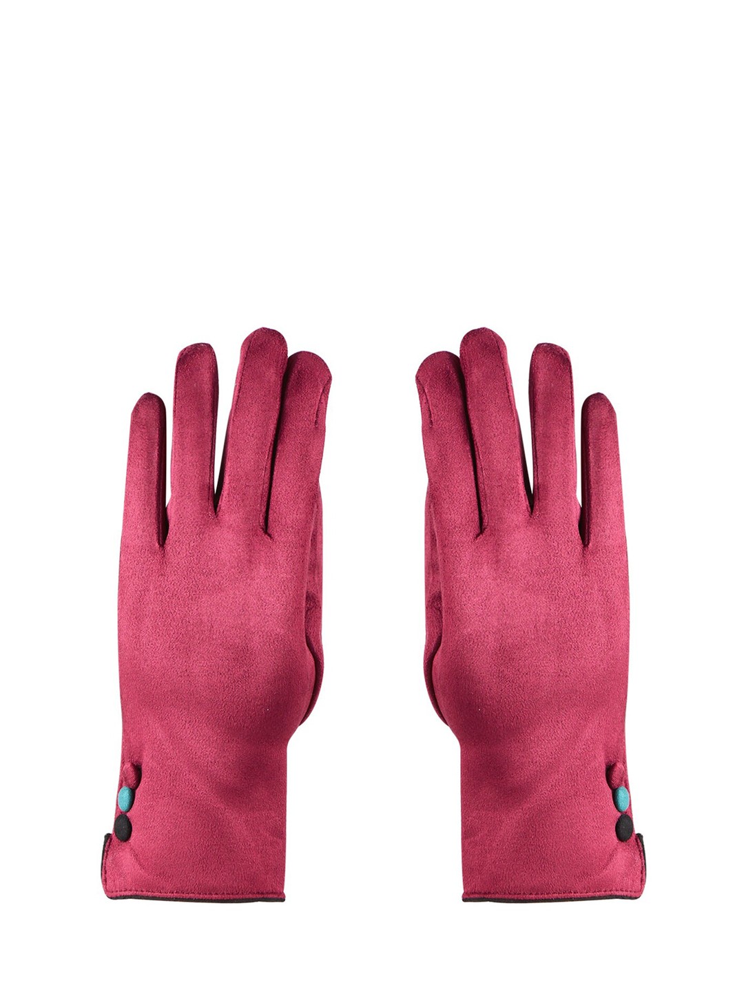 

Bonjour Women Maroon Solid Winter Hand Gloves