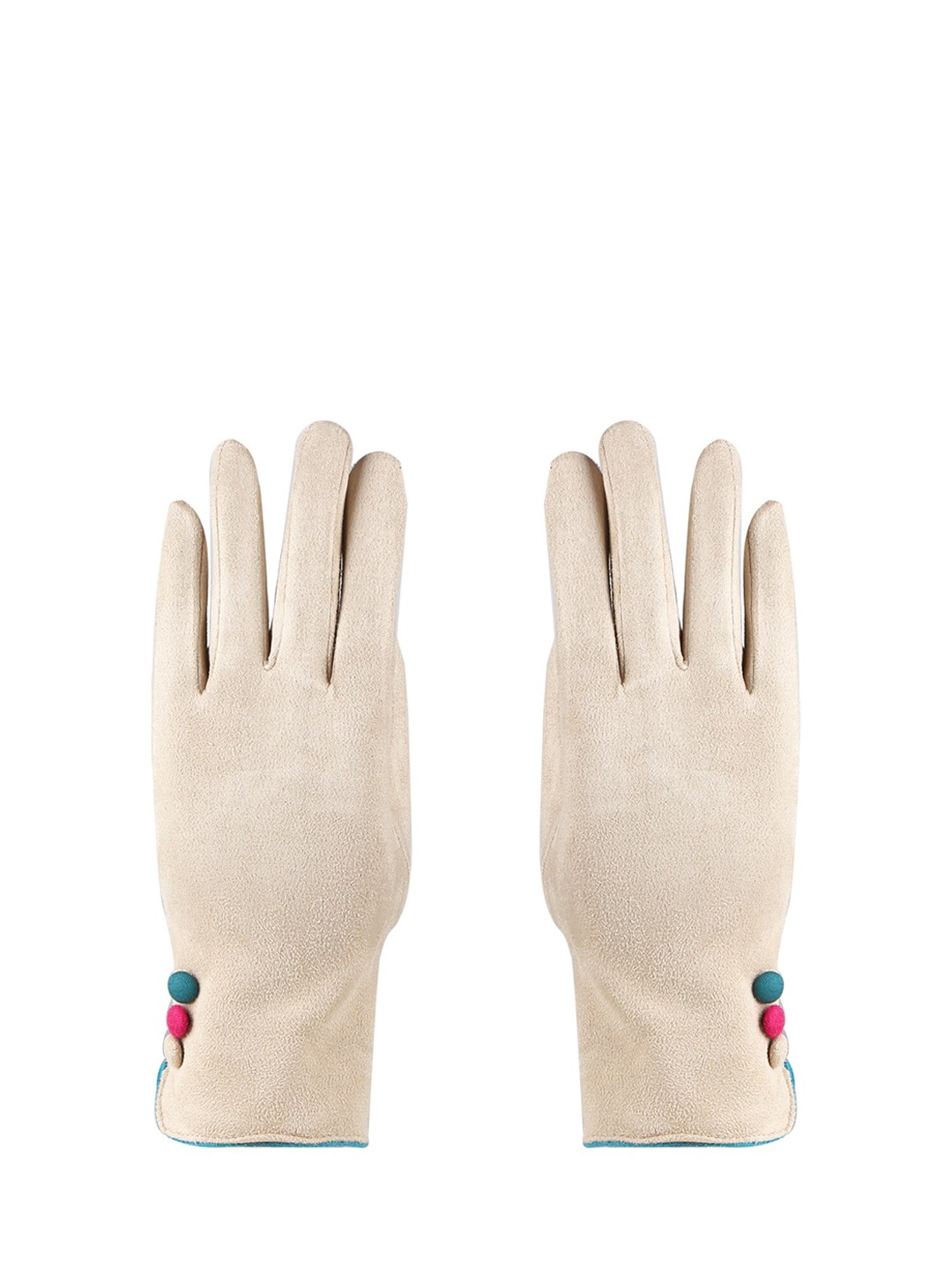 

Bonjour Women Beige Solid Winter Hand Gloves