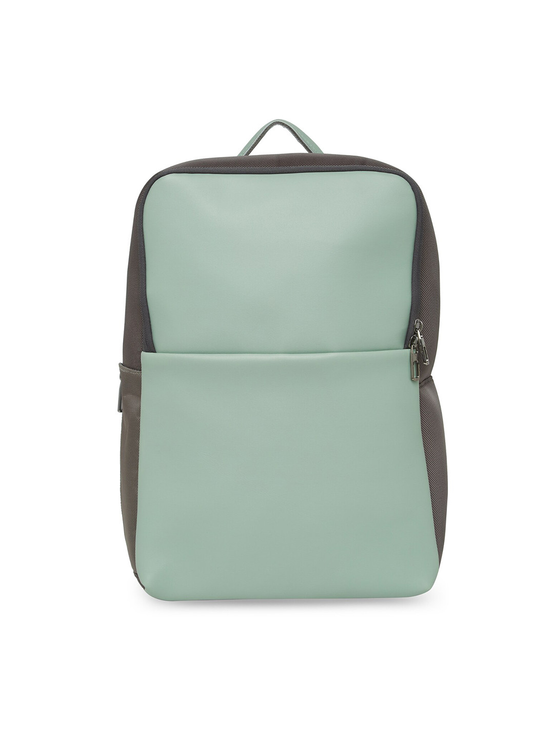 

MBOSS Unisex Sea Green & Grey Colourblocked Backpack