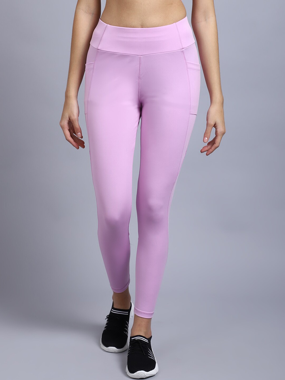 

PERFKT-U Purple High Rise Ankle Length Tight