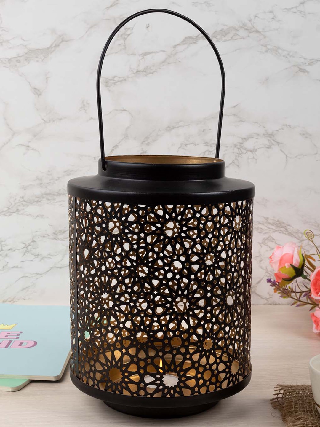 

MARKET99 Black Cylindrical Shape Lantern