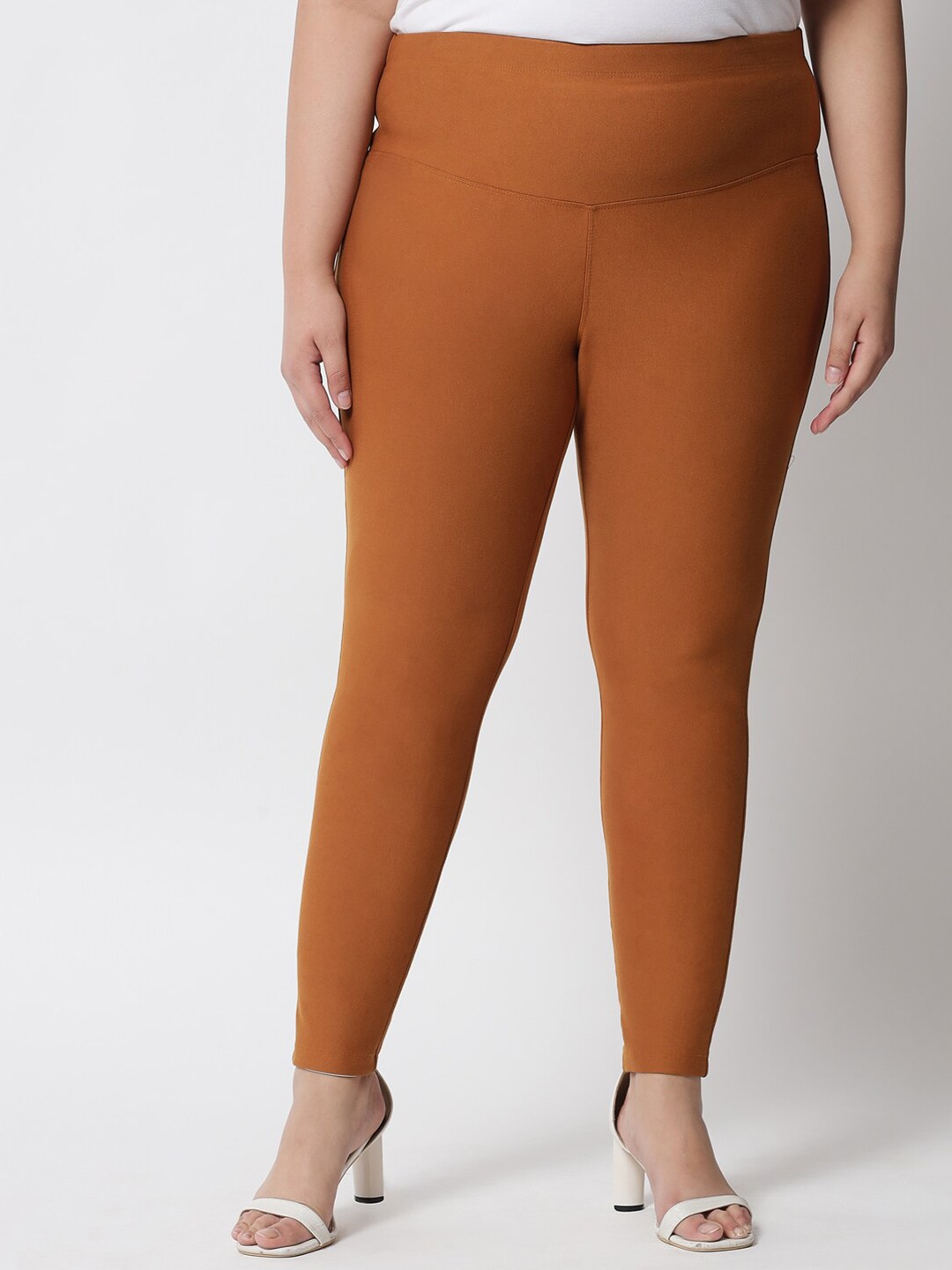

Amydus Plus Size Tan Skinny Fit Jeggings