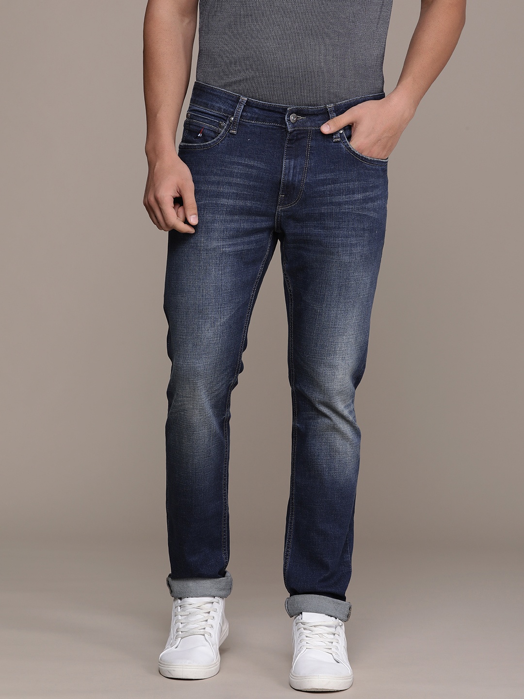 

Nautica Men Heavy Fade Stretchable Jeans, Blue