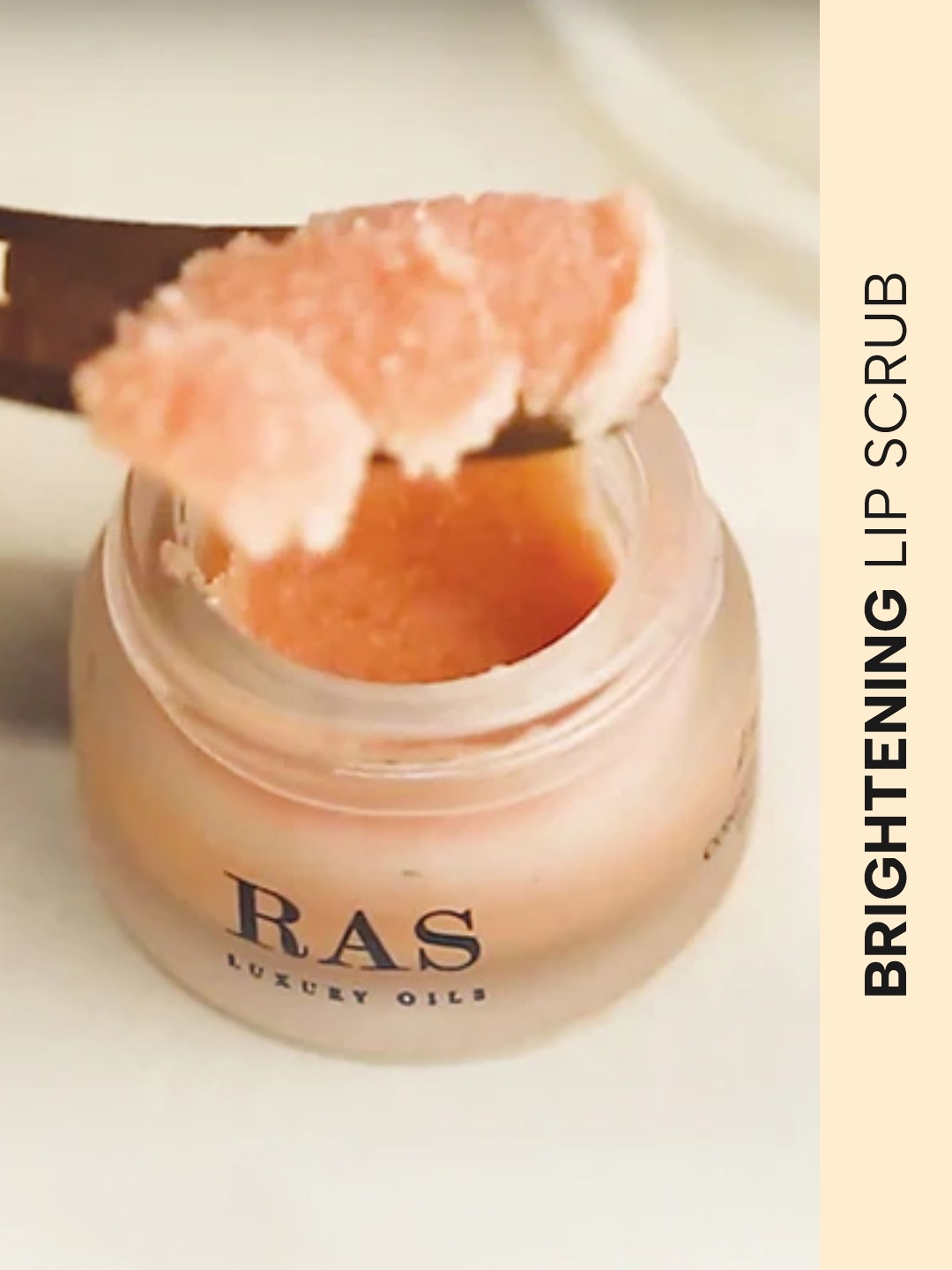 

RAS LUXURY OILS Lips Conditioning & Brightening Lip Scrub 8gm, Pink