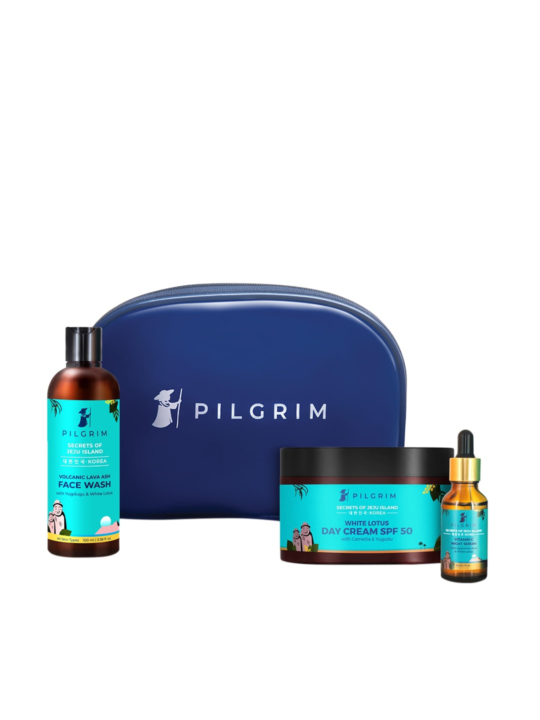 

Pilgrim 3 Pieces Skin Care Set, Teal