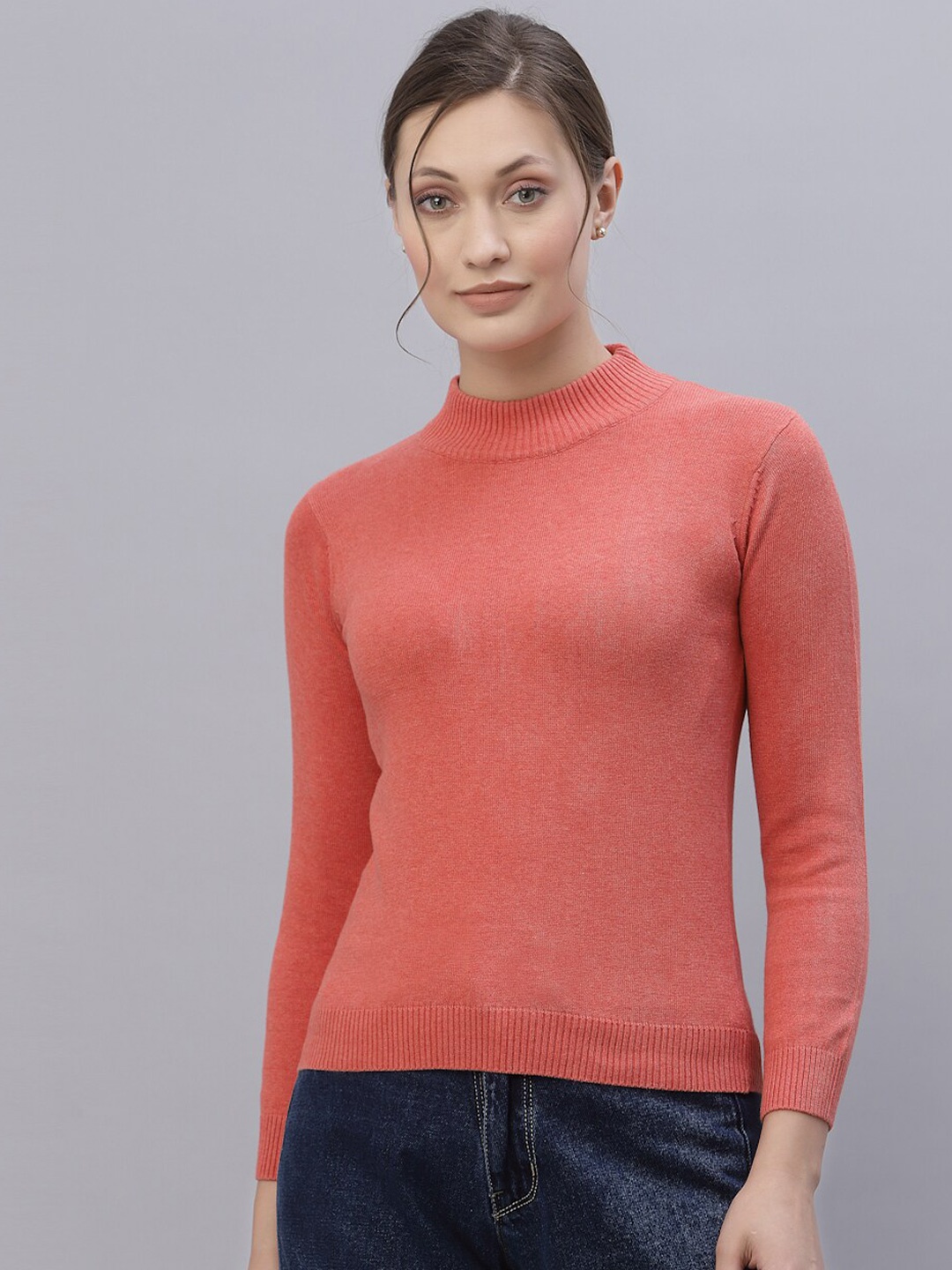 

Style Quotient Women Coral Cotton Pullover