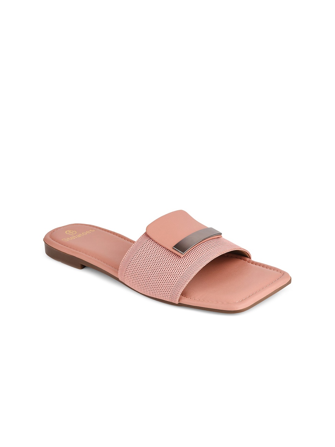 

Stelatoes Women Pink Open Toe Flats