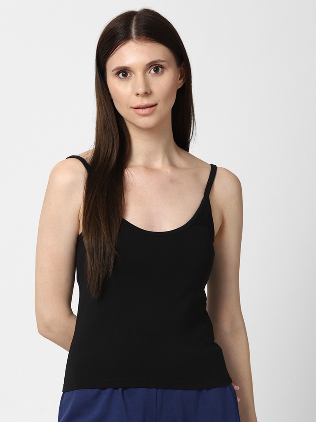 

Forever 21 Black Solid Camisole