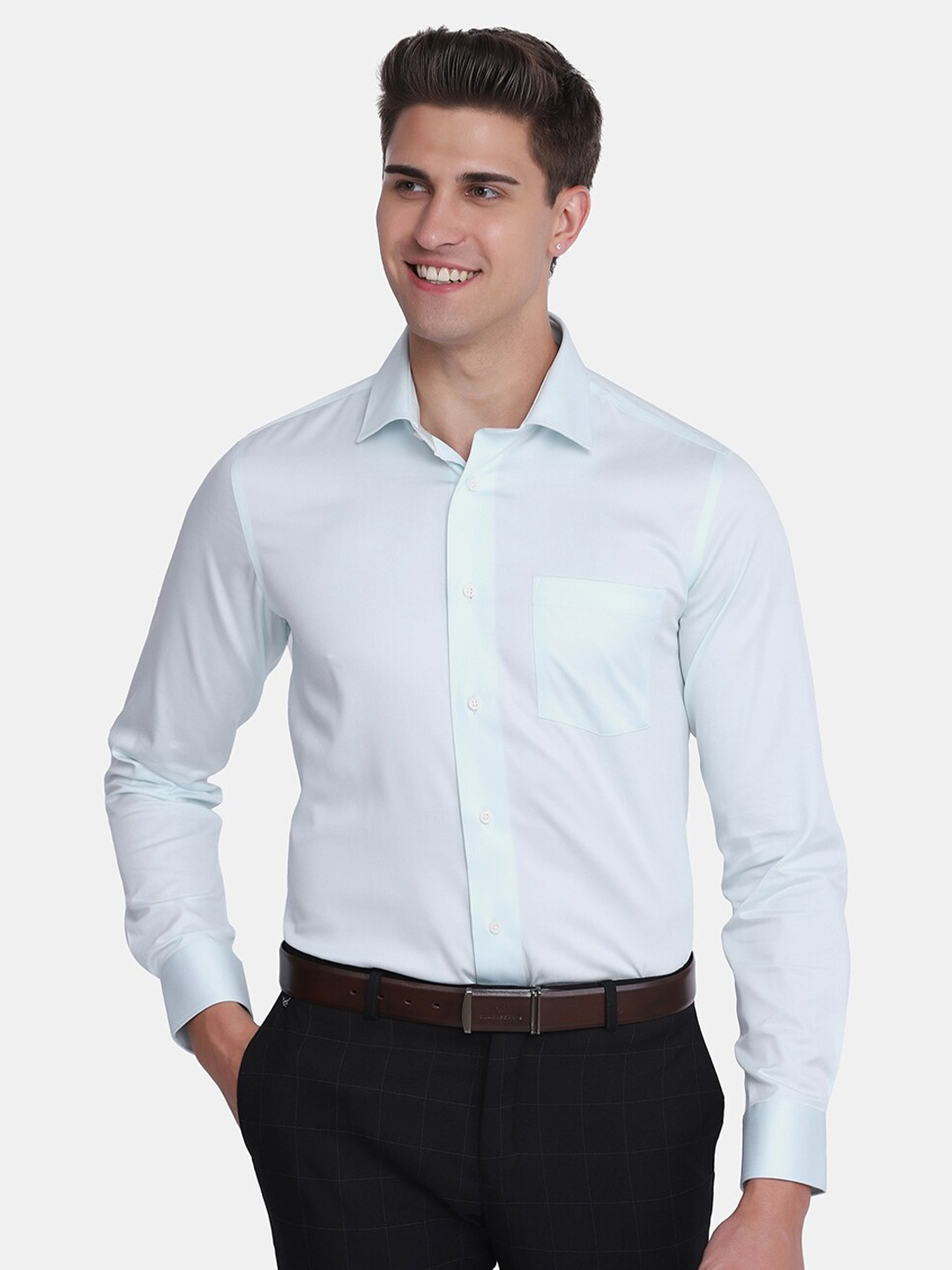 

Blackberrys Men Blue India Slim Fit Formal Shirt